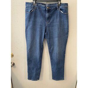 N62 Womens Classic Fit Skinny Jeans Size 16 Blue Denim